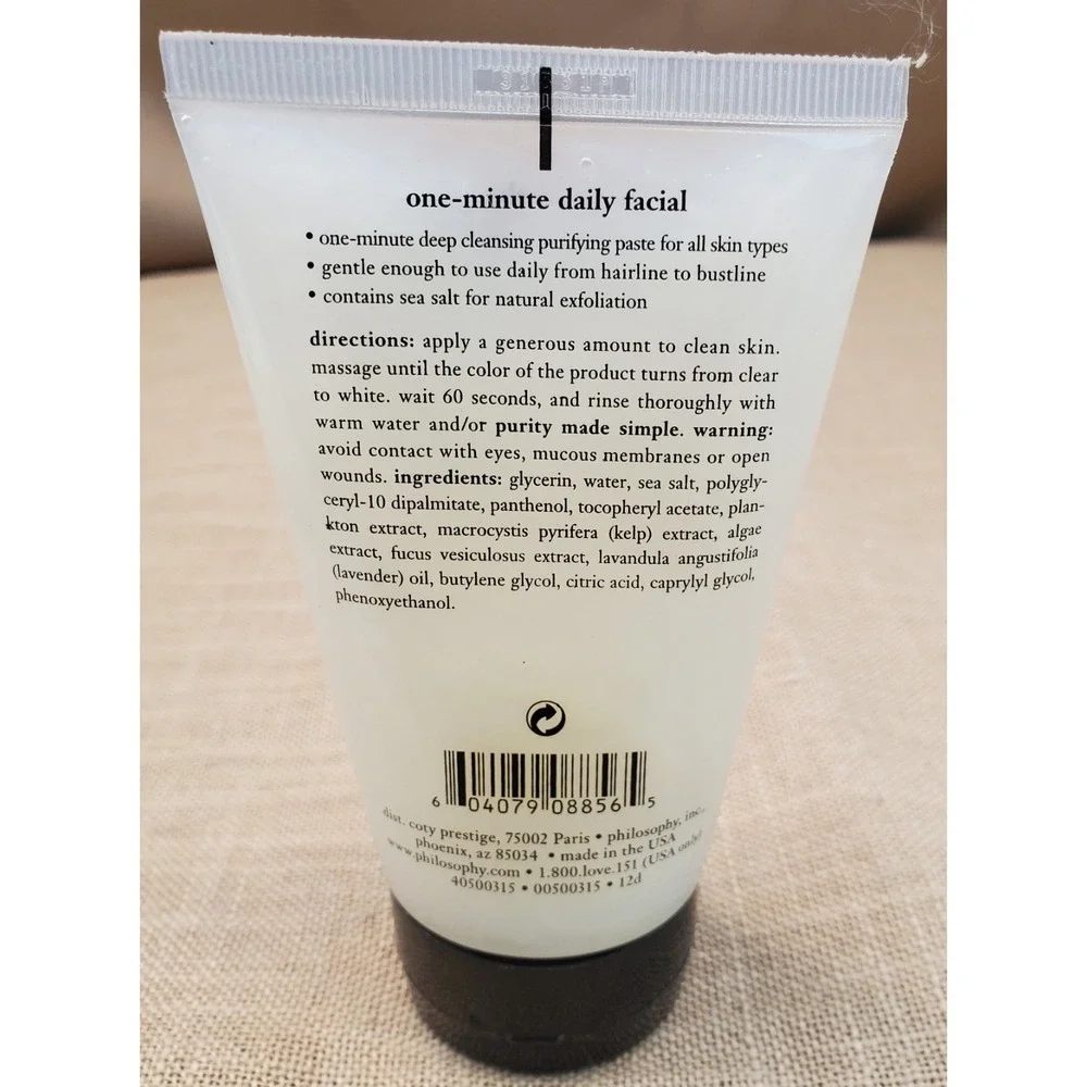 2‎ Count Retired Philosophy One-Minute Daily Facial 5oz.